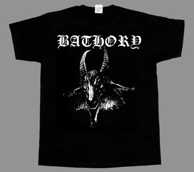 Bathory T Shirt Metal T-Shirt Goat Head Music Tee Unisex T-shirt