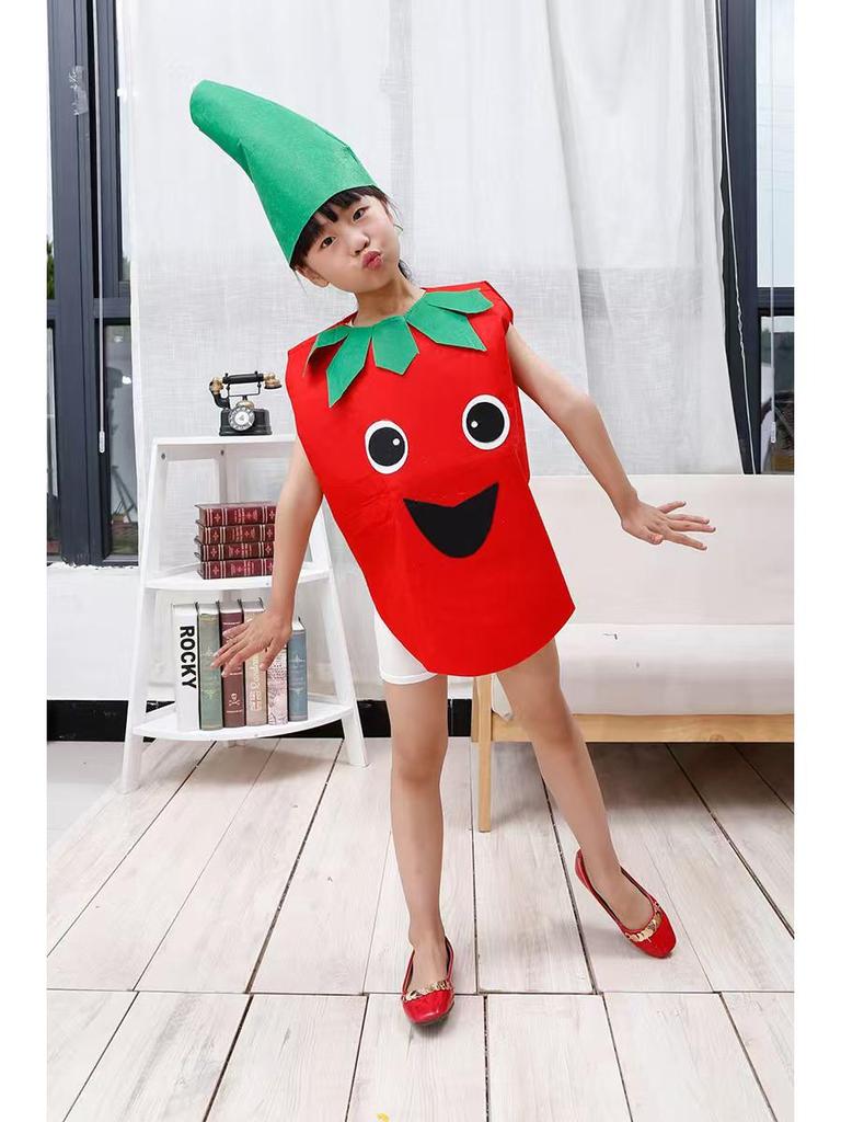 Fruit & Vegetable Halloween Stage Costume for Kids & Parent-Child Performances