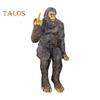 Middle Finger Sasquatch Figurine Resin Scissors Hands Savage Statue Sculpture Home Office Indoor Outdoor Garden Decoration Ornament