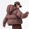 Winter new Kendou style small down jacket women's short hooded loose thickened bread jacket white duck down jacket