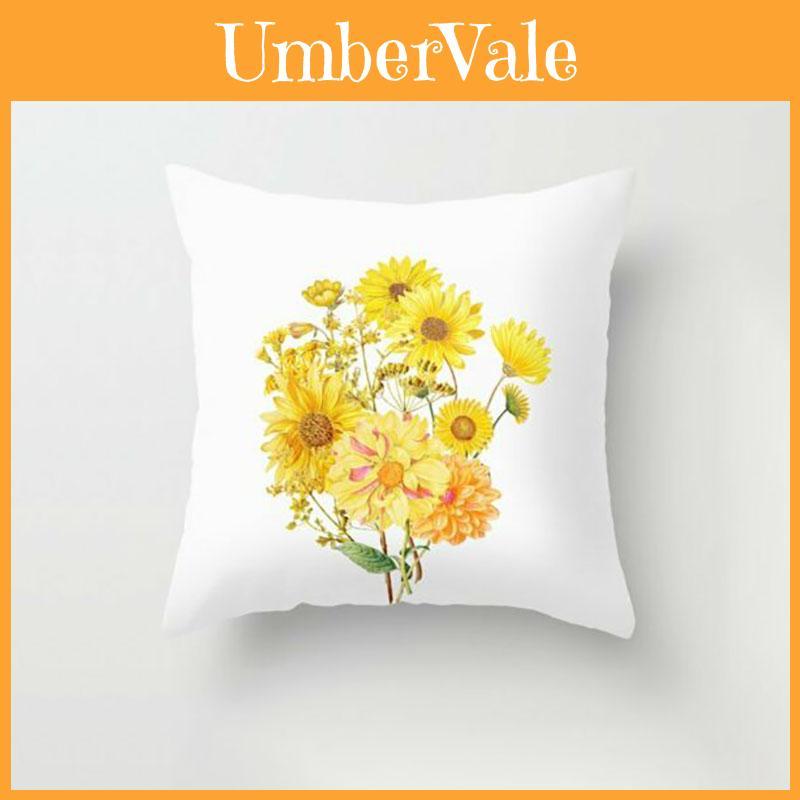 Vibrant 18'' Summer Sunflower Pillow Case Perfect For Bedroom And Living Room