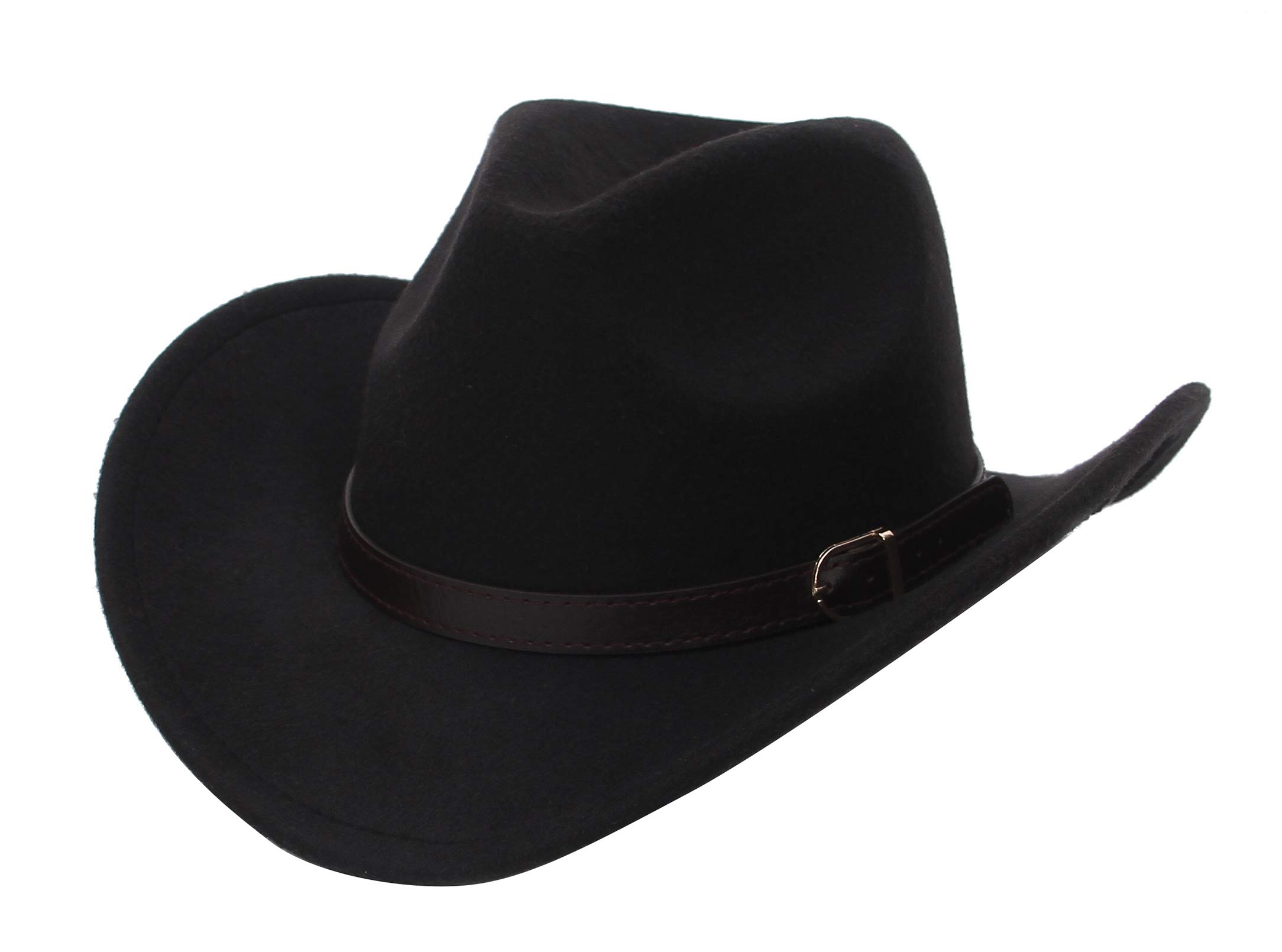 

GEMVIE Ten Gallon Cowboy Hat with Belt Wide Solid Large Sun Western Travel Stylish Men s Accessory, Brim, Color, Size, Hat, Style, Hat, Unisex, (Black