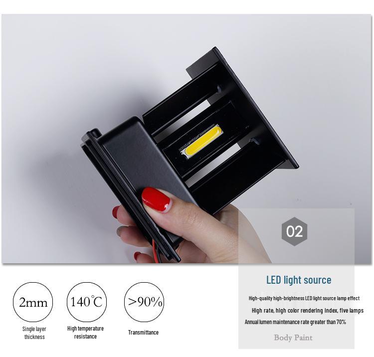 Waterproof LED Outdoor Double Head Wall Light, Super Bright for Villas, Courtyards, and Balconies.