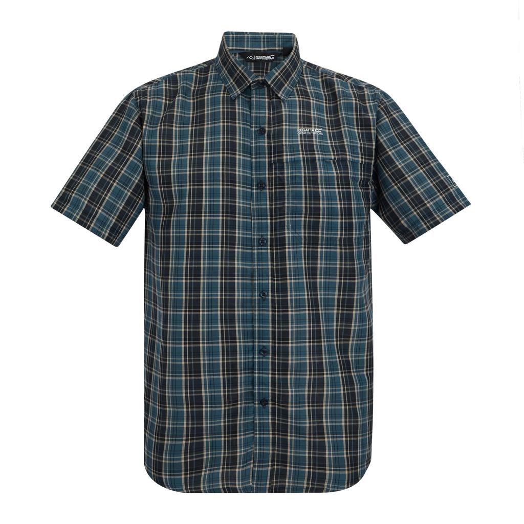 Regatta Mens Mindano Multi Check Short-Sleeved Shirt