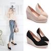 8cm Wedge Heels Comfort Shoes for Women Luxury Sandals Strappy Heels Espadrilles Platform Clogs Wedge Fashion Closed Women Shoes