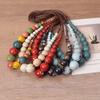 JMXD-Evropský a Americký Etnický Styl Korálkový Keramický Korálek Náhrdelník Bohémský Nastavitelný Řetízek na Krk Retro Jednoduchý Novoroční Řetízek na Svetr