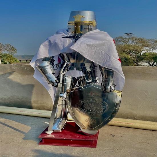 

Полный доспех тамплиера Средневековый косплей реплика