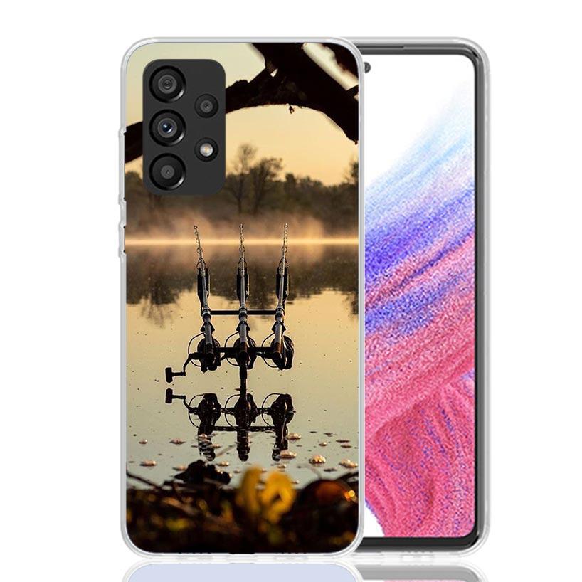Carp Fish Fishing Rod Hook Phone Case for Samsung Galaxy A17 A16 A15 A14 A13 A57 A56 A55 A54 A53 A37 A36 A35 A34 A33 A26 A25 A24