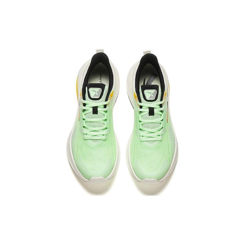 Anta Stinger 5 Abrasion Resistant Breathable Low Top Running Shoes Men's White Green Sneakers 912415552-2
