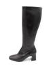 Nontheless Side Zipper Knee-High Boots / Black