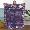 To My Daughter Wife Mom Warm Gift Blanket Letter Blanket Christmas Holiday Birthday Gift Envelope Blanket For Fussy Blanket