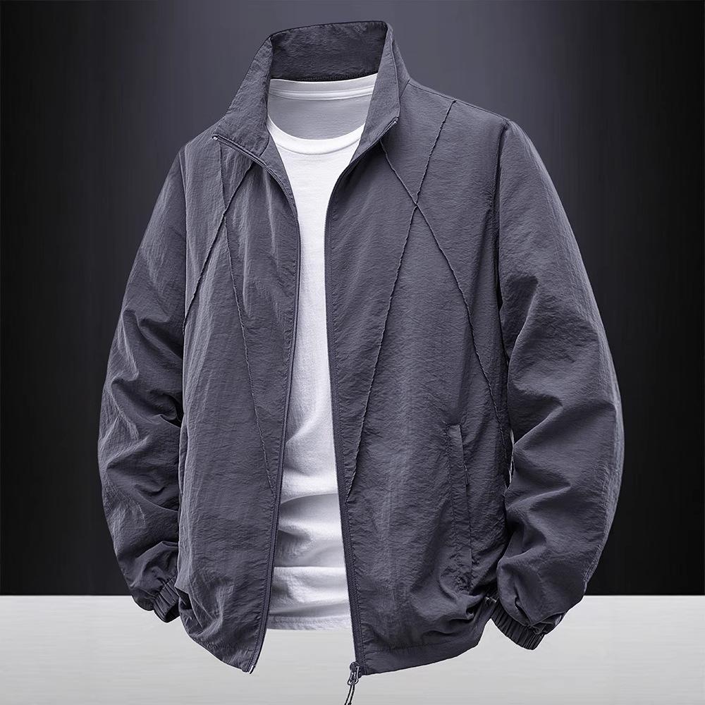 American tough guy tooling jacket simple men's spring and autumn coat thin logo group buying men's clothing