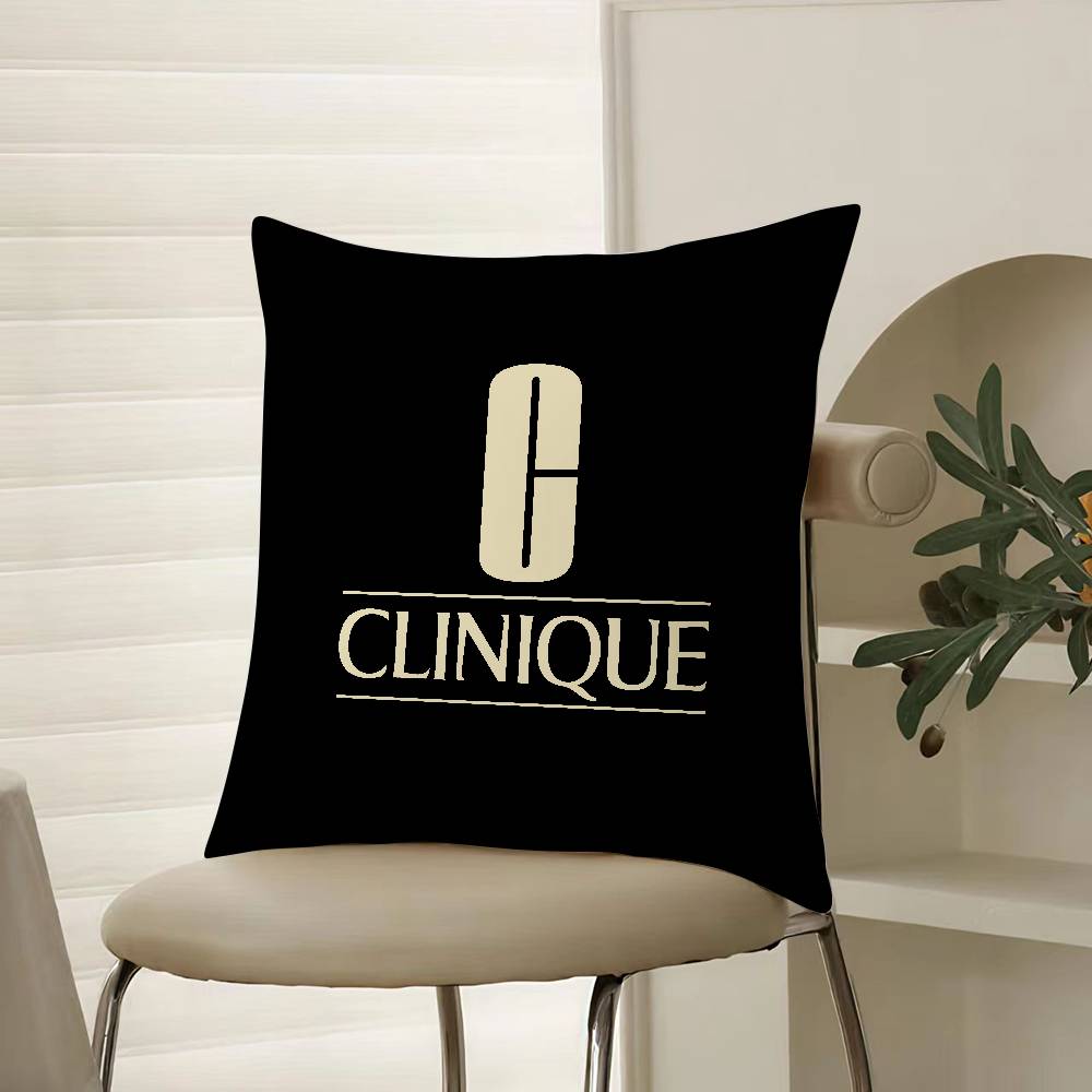 World-Renowned Brands Clinique-E Pillow Case Comfort Sofa Bed Silky Elegant Invisible Zipper Decorative Cushion Cover