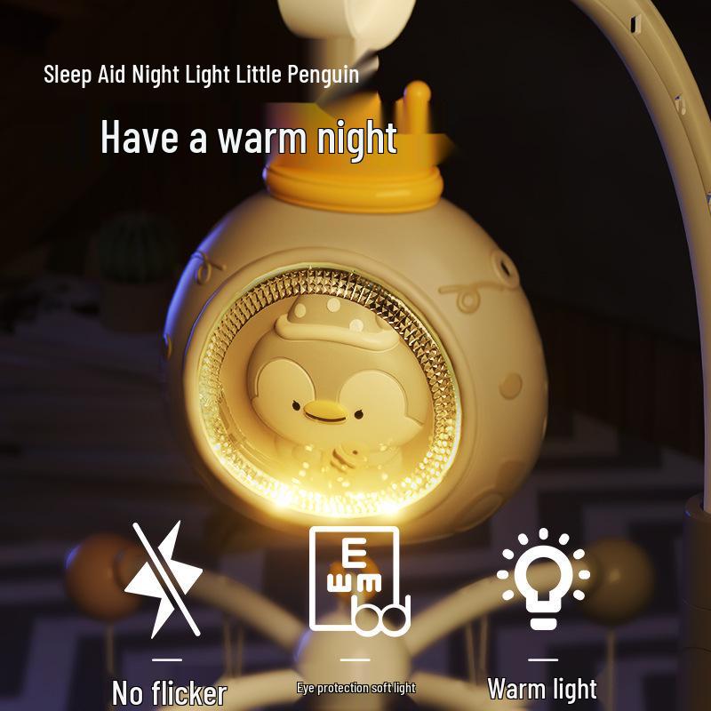 Rotating Baby Stroller Rattle: Musical Bedside Hanging Toy for Newborns