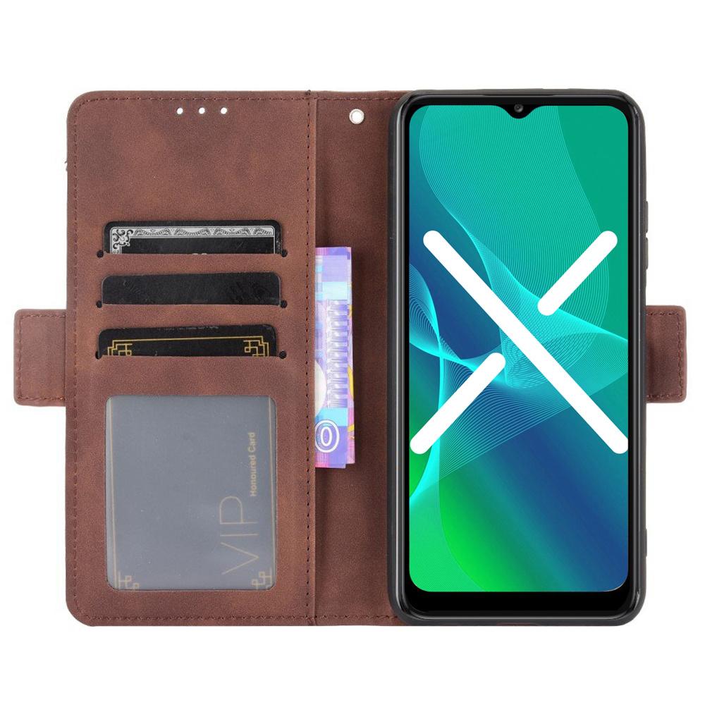 Flip Case for Oppo Reno5 Lite, Card Slot, Brown