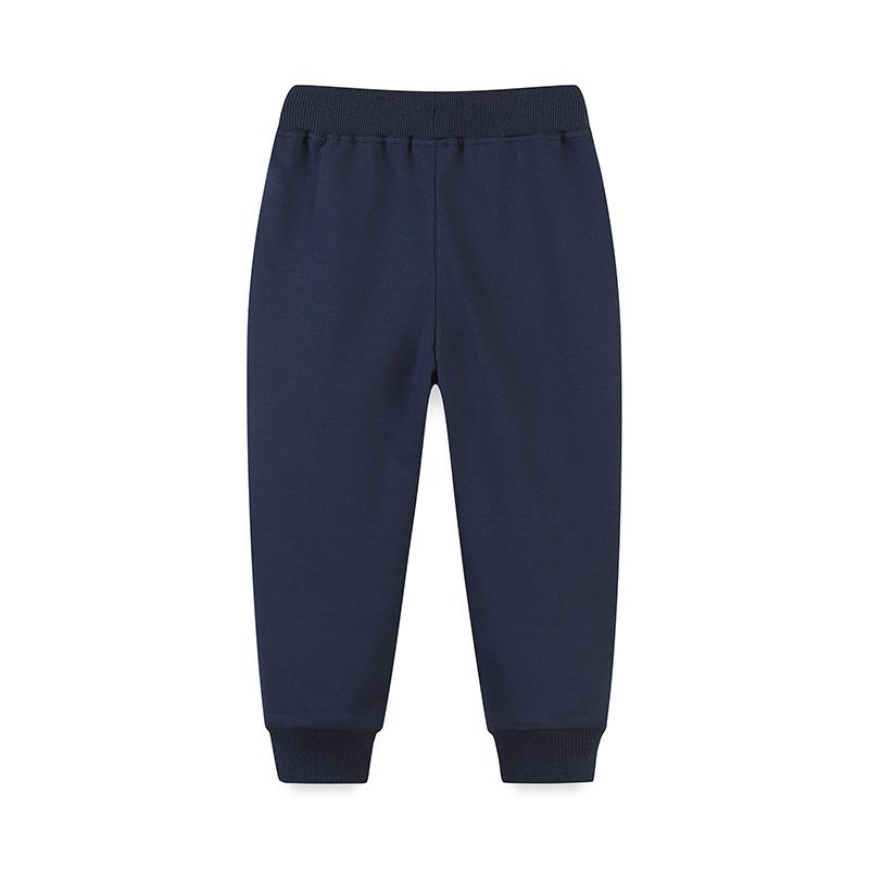 New Children's Fashionable And Casual Leg Tied Multi Pocket Pants Solid Color Casual Pants