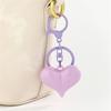 Sturdy Scratch Proof Acrylic Heart Keychain In Candy Color for Keys or Bag Charm