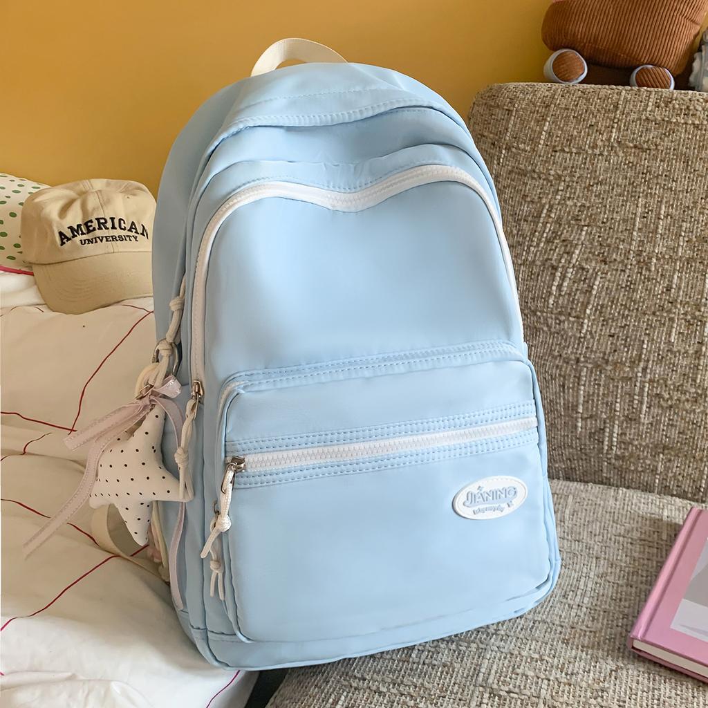 Schoolbag1011 Xiulong Japanese Small Fresh Casual Junior High School Student Schoolbag Simple Versatile Backpack Ins Lightweight Backpack