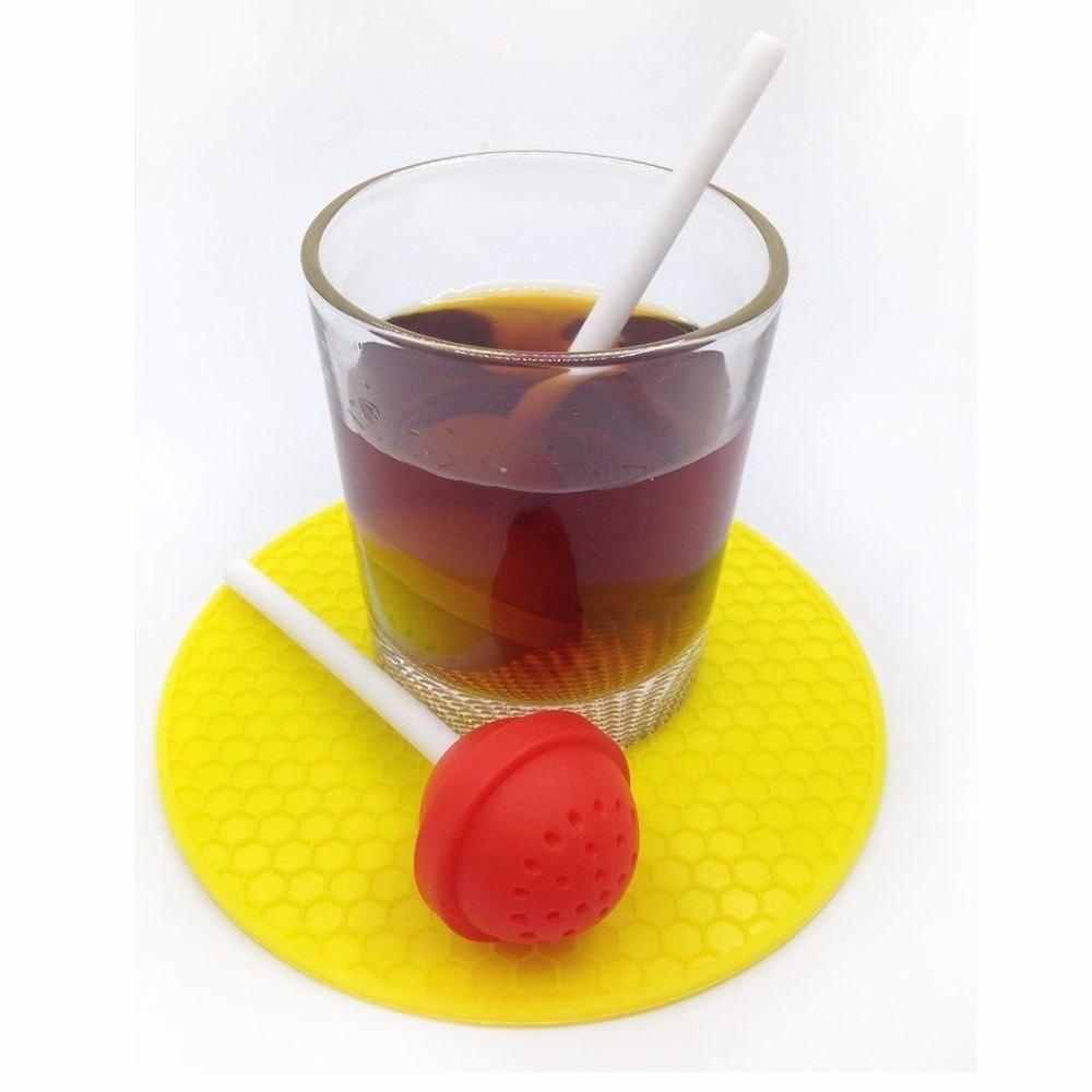 1Pcs Silicone Sweet Tea Infuser Candy Loose Leaf Mug Strainer Cup Steeper