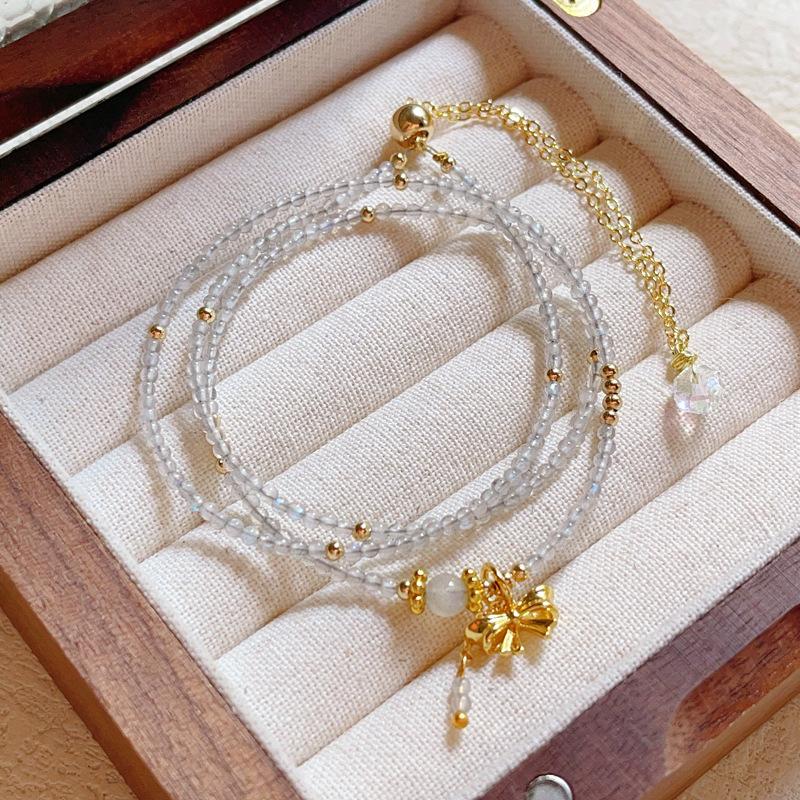 Moonstone spectral stone multi-layer three circles, bracelet bracelet, jewelry women s jewelry