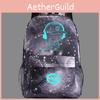 To Listening Music People Prints Luminous Backpack Colorful Schoolbag Bag Unisex