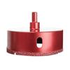 100 Mm Diamond Hole Saw for Glass, Tile, Granite, and Marble - 10 Mm Shank, 1.5 Mm Coating