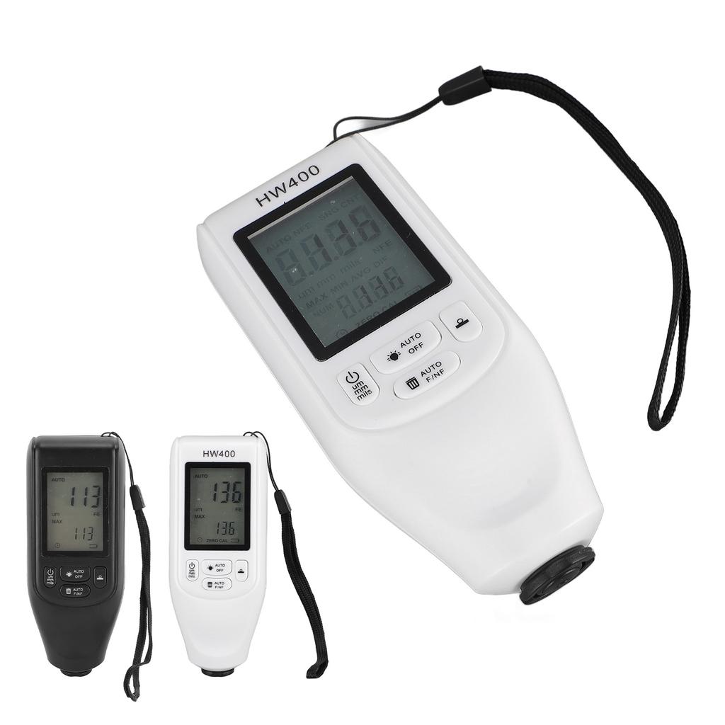 Lackschichtdickenmessgerät 0-2000um 3 Einheiten FE NFE Automatische Erkennung Digitales Schichtdickenmessgerät