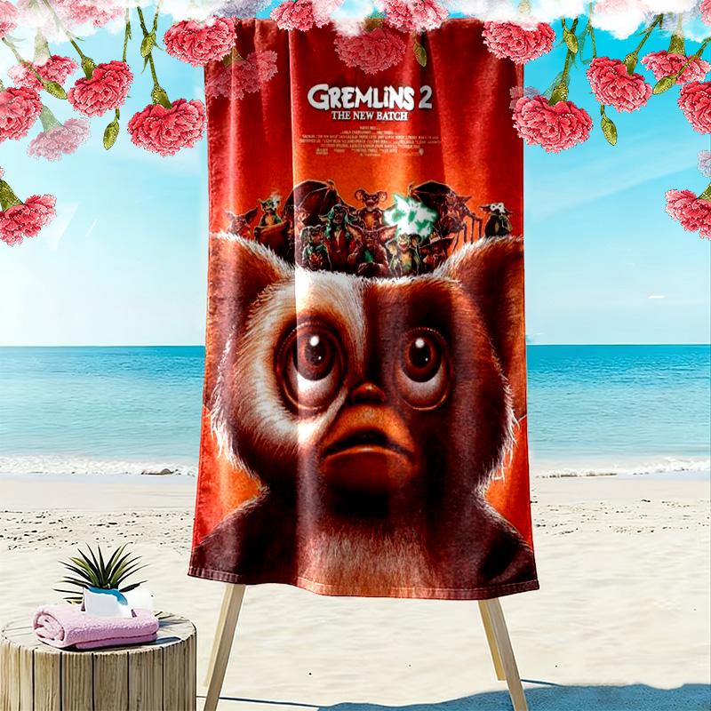 Gremlins 35th Anniversary: Chaos Unwrapped beach towel Beach towel for vacation photos Outdoor camping seaside Outdoor pool towel