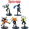 1-5PCS Anime Naruto Anime Figures Sasuke Kakashi Naruto Model Toys Collection Hobbies Friend/classmate's birthday gift