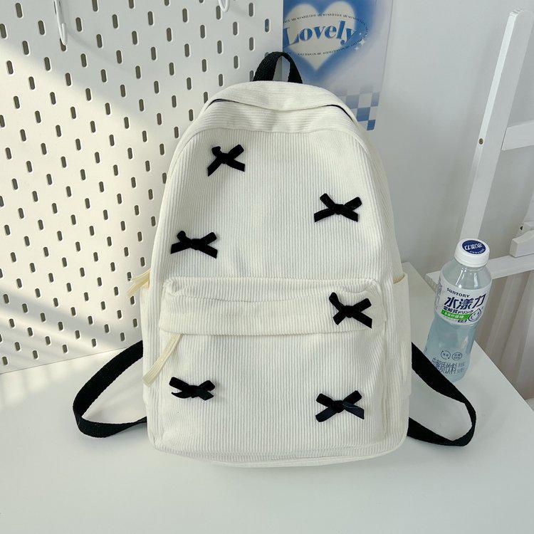High-Value Japanese-Inspired Women's Backpack with Cute Bow – Stylish for College or High School Students