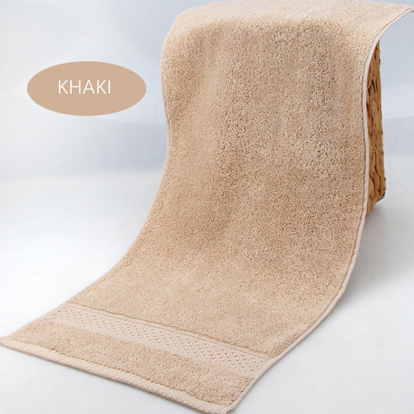 

Бытовое хлопковое полотенце для мытья мягкого и впитывающего простого цветного полотенца One Size хаки