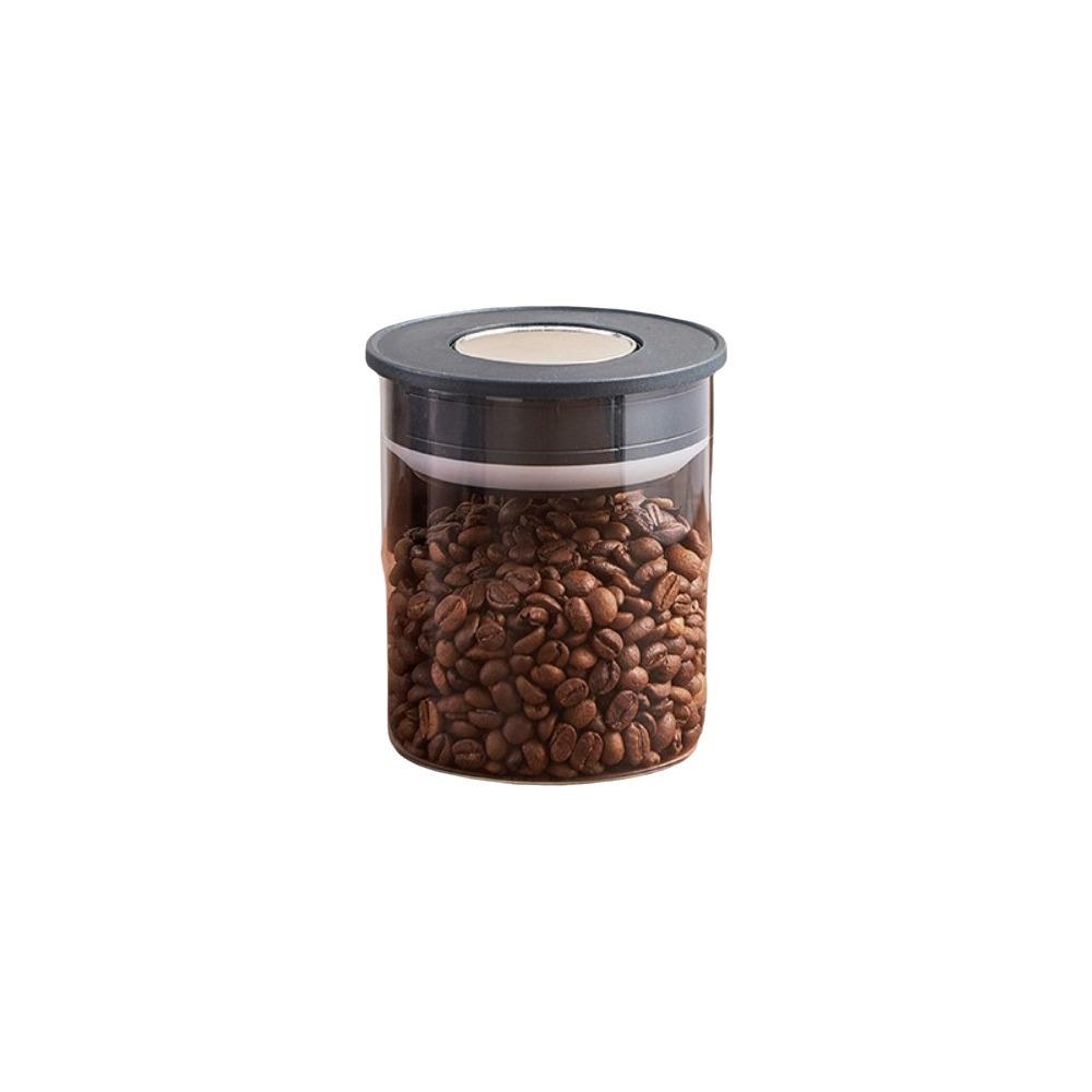 Glass Vacuum Sealed Tank Transparent Tea Storage Container  Grain Storage 400 ML