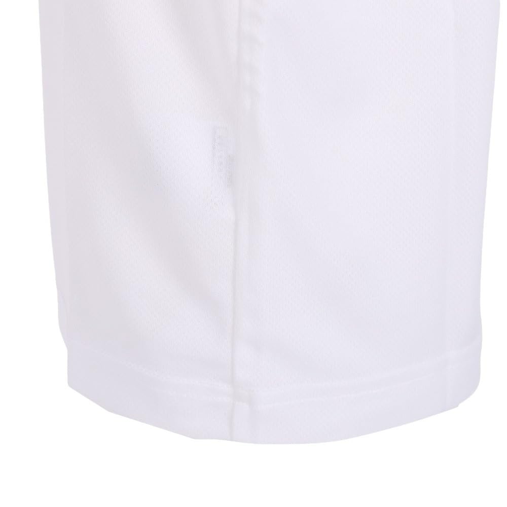 Mizuno Training Short Sleeve Size 140 Kids' Wear, T-Shirt, NaviDry, Moisture-Wicking, Quick-Drying, Underwear, White/Black,