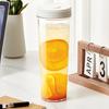 Bollitore per Acqua Fredda 1L Brocca in Plastica Trasparente con Bocca Larga Caraffa per Bevande ad Alta Capacità per Acqua Succo Tè Freddo Latte