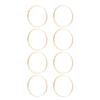 8Pcs Bamboo Rings for DIY Macrame Crafts Dream Catcher Wreath Hoops Supplies Bamboo Rings Wreath Hoops Macrame Supplies