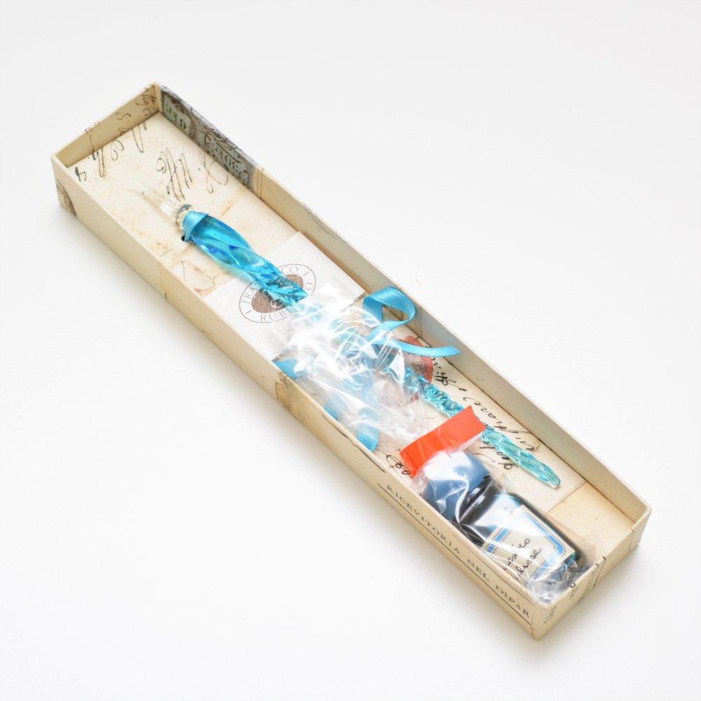 

Rubinato Glass Pen Ink Set Turquoise NOV/E+INK #9 бірюзовий