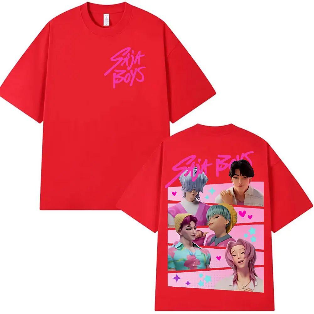 Heiße Verkäufe T-Shirts K-Pop Saja Boys Dämonenjäger Film Grafik Merch T-Shirt Mode Lässig Retro Ästhetische T-Shirts Unisex