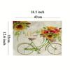 4 Pcs Placemat Washable Place Mats Placemats Heat Resistant Faux Linen Burlap Placemat for Dining Tables Kitchen Table Mats