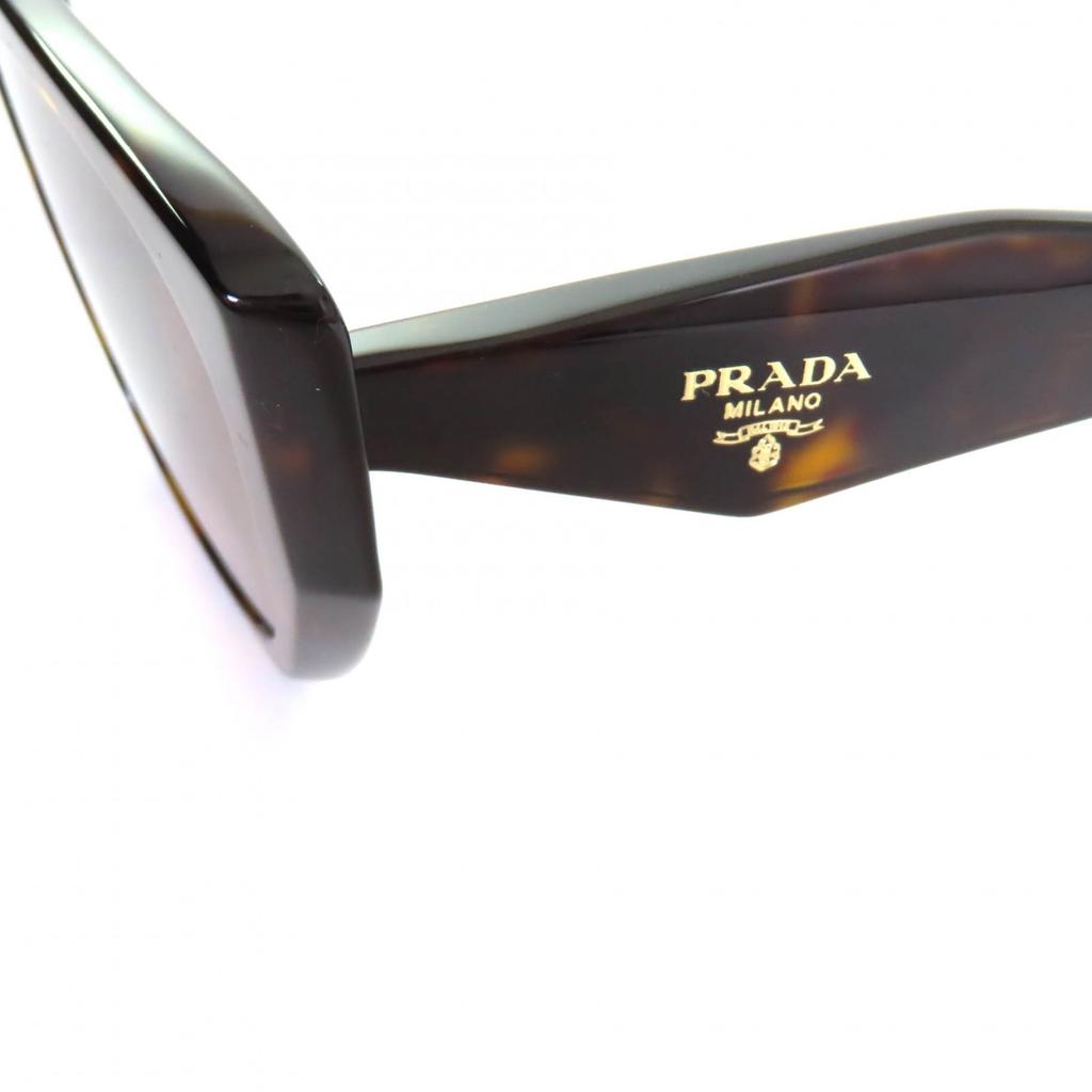 Excellent PRADA Sunglasses Tortoiseshell Pattern with Logo Brown Women SPR19Z Used