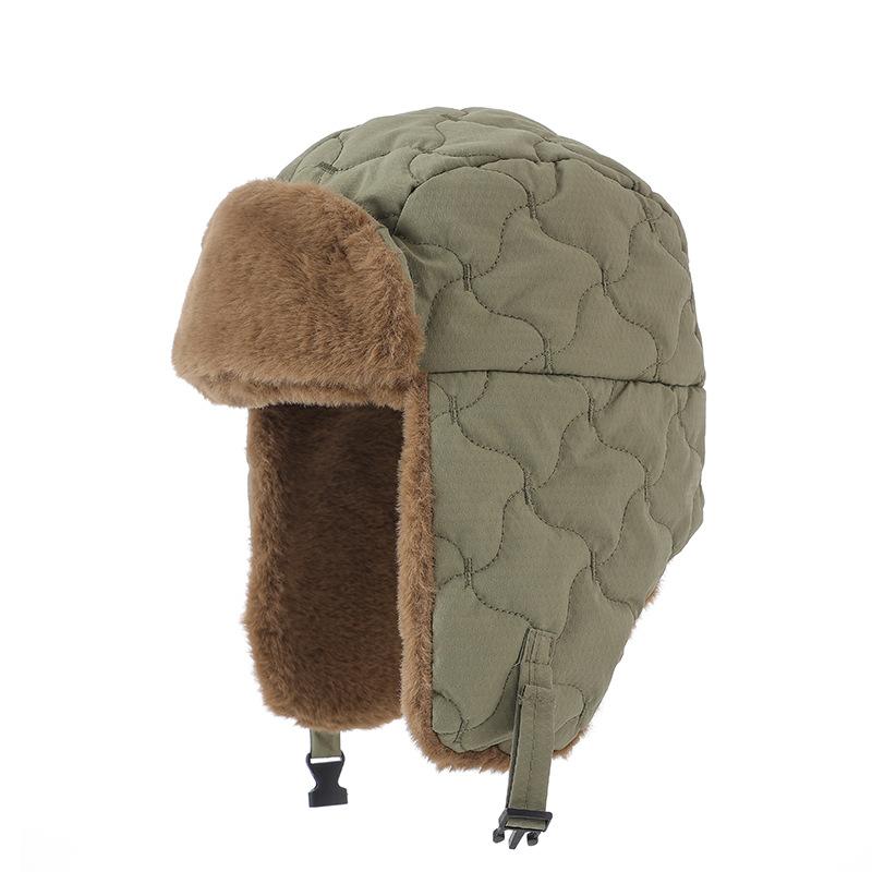 Winter Hat for Men and Women Warm Plus Velvet Thickened Cold Proof Lei Feng Hat Outdoor Cycling Windproof Hat Casual Pullover Hat