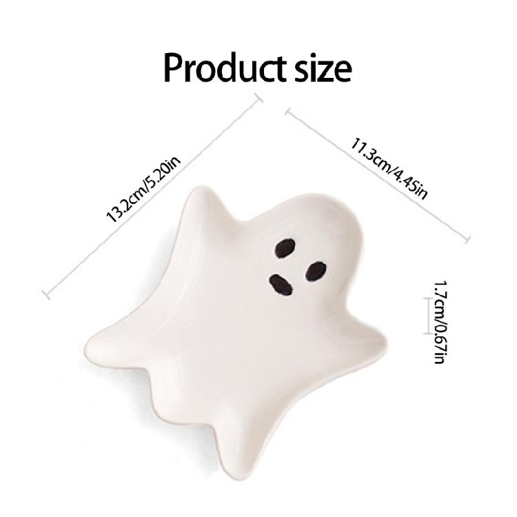 Ceramic Specters Shaped Accessory Tray Combines Decoration With Practical Jewelry Organization Features