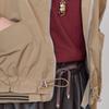 MAXZA Stripe Banding Shirring String High Neck Jumper Ze10qj007nh