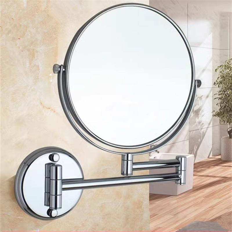 

Brushed Gold Bathroom Mirror 8 inch Dressing Mirror 3X/1X Magnifying Mirror Folding Gold Makeup Mirror Cosmetic Mirror Lady Gift