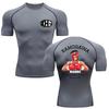 Men's Compression Sports T-shirt Short Sleeved Running Shirt Gym Attire Quick Drying Tight Top Anime Hajime No IPPO