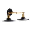 Vintage Industrial E27 Wall Light Lamp Holder with Lampshade for Home Hotel Decor (Double Head)