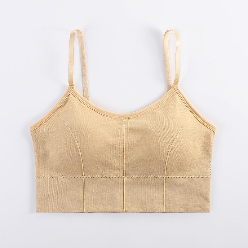 646 Seamless Strapless Camisole Bra - No Underwire, Beautiful Back Design, Anti-Exposure, with Wrap Chest Base Layer.