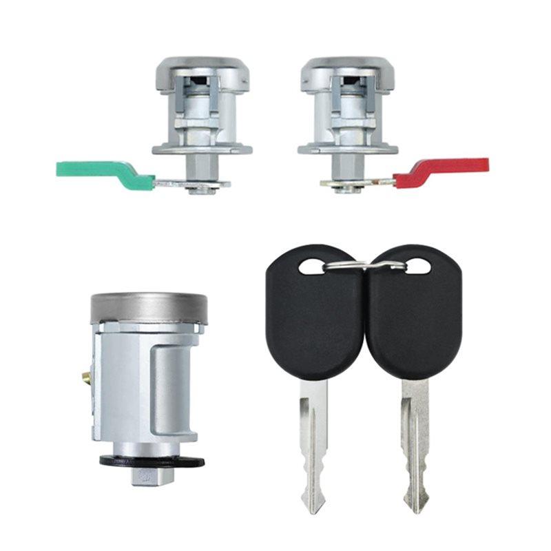 For Ford 04-16 F150 F250 F350 Ignition Switch Lock Cylinder& Door Lock Cylinder Replacement Parts- Part Numbers 924-717, DL5885