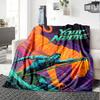 Name Custom Avatar Print Flannel Blanket High Quality Warm Comfortable Cover for All Seasons Perfect for Gifts Home Decor