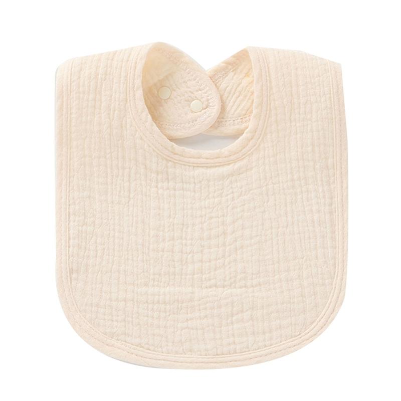 1pc Solid Colour Cotton Gauze Baby Bibs Ruffle Lace Infant Newborn Feeding Burp Cloth Saliva Towel Adjustable Bandana Drool Bibs