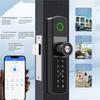 A25F-Tuya Wifi Digital Electronic Smart Door Lock With Biometric Fingerprint Smart Card Password Key Unlock